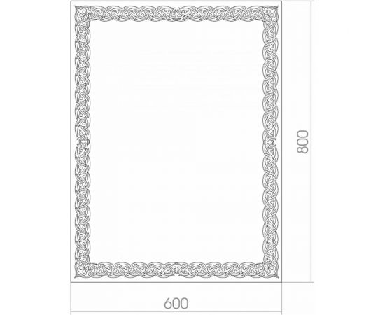 Зеркало mixline Калиф 600х800 светодиодная подсветка 525397 – изображение 2
