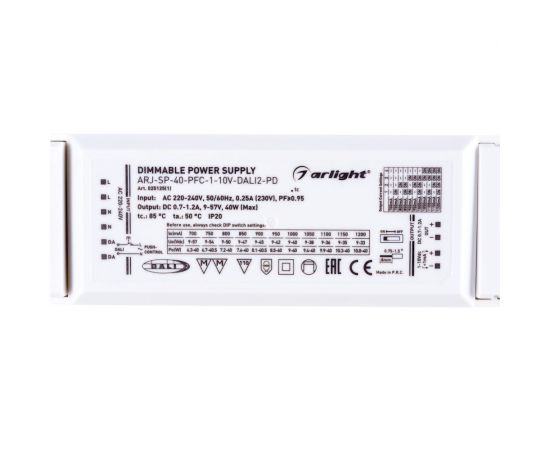 Блок питания Arlight ARJ-SP-40-PFC-1-10V-DALI2-PD 0251251 – изображение 3