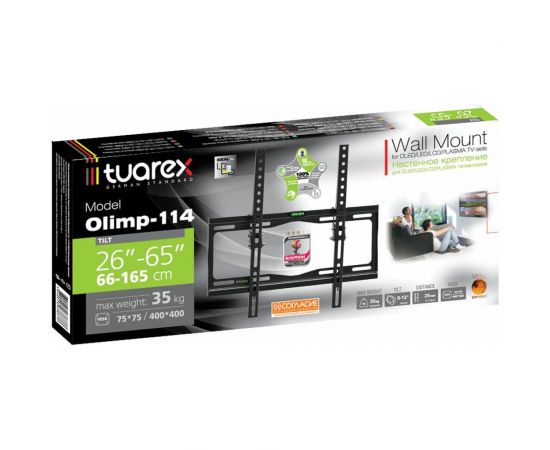 Кронштейн для LED/LCD телевизоров TUAREX OLIMP-114 black 40304 – изображение 2