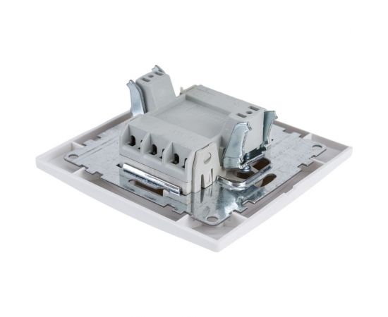 Выключатель TDM 1 кл. 10А белый ""Таймыр"" пром. упак., бакелит. основание SQ1814-0501 – изображение 2