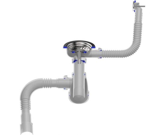 Сифон для мойки Aquant 3 1/2"х40 B0139-20-MR – изображение 6