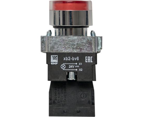 Кнопка EKF BA42 с подсветкой 24В красная NC PROxima xb2-bw42-24 – изображение 3