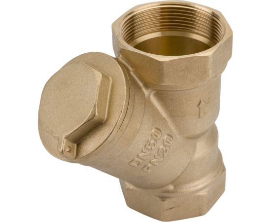 Фильтр сетчатый DN.ru ФС Ду50 Ру20 внутренняя резьба, латунный, со сливной пробкой D260-00881 – изображение 3