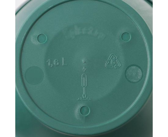 Горшок для цветов с поддоном СИМАЛЕНД Антик 1.6 л, 17 см, 15 см, малахит 4047730 – изображение 3