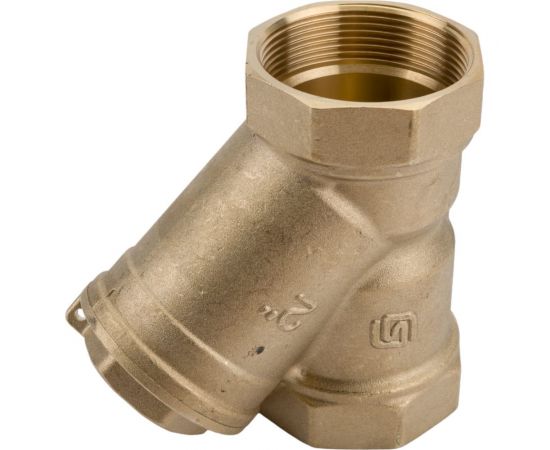 Фильтр сетчатый DN.ru ФС Ду50 Ру20 внутренняя резьба, латунный, со сливной пробкой D260-00881 – изображение 2