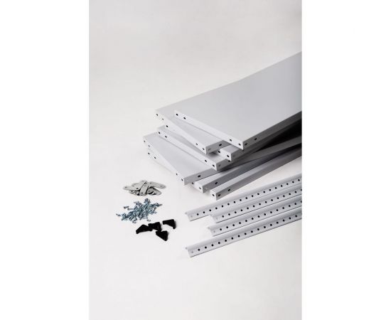 Стеллаж ООО ФУРАМА СТФ 2500x1100x300 мм, 7 полок, серый СТФ251130-7 – изображение 3