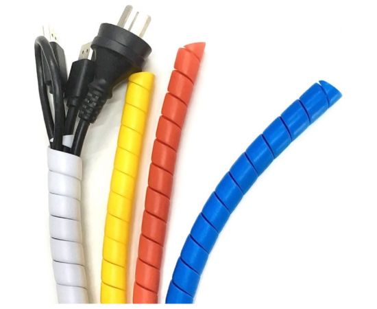 Спиральная пластиковая защита SG PARLMU -44-C11, полипропилен, размер 44, выпуклая поверхность, цвет черный, длина 1 м PR0601100 – изображение 8