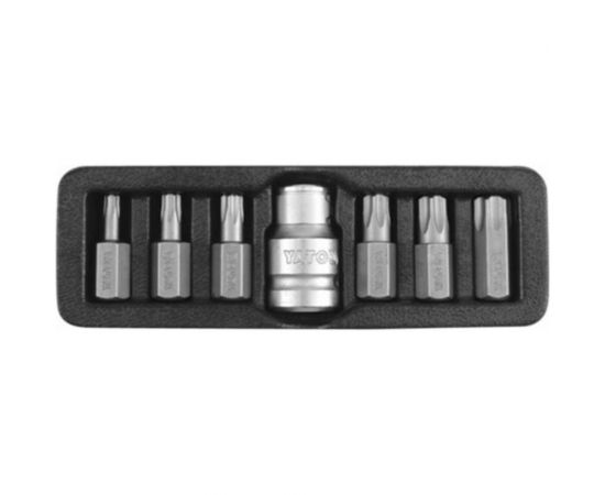Набор бит TORX (7 шт; 1/2; Т25-Т55) YATO YT-0416 