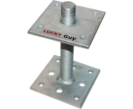 Регулировочный анкер лифт Lucky Guy 100x100x6 мм, М24, Н-150 мм, оцинк. 600 06 100100 0 