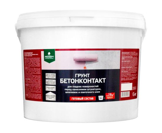 Грунт бетонконтакт PROSEPT готовый состав 6 кг 051-6 