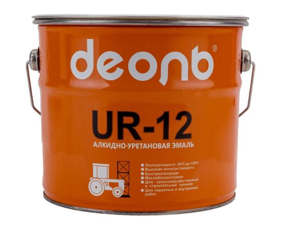 Быстросохнущая автоспецэмаль ДЕОЛЬ UR-12 белая ночь, глянцевая UR12G3 