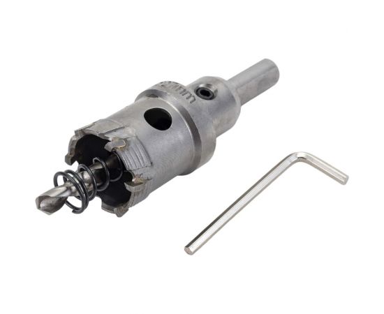 Сверло корончатое кольцевое по металлу в сборе 27x10 мм, Т15К6, сверло 6 мм, ц/х 10 мм TLX 39461 