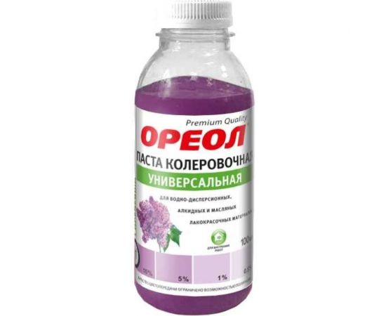 Универсальная колеровочная паста ОРЕОЛ сиреневый (11), 100 мл 4780 