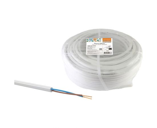 Провод TDM ПВСмб 2х2,5 5м, белый Народный SQ0118-0504 