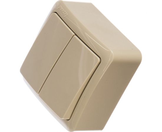 Двойной выключатель Lezard VIOLA, крем, 751-0300-101 