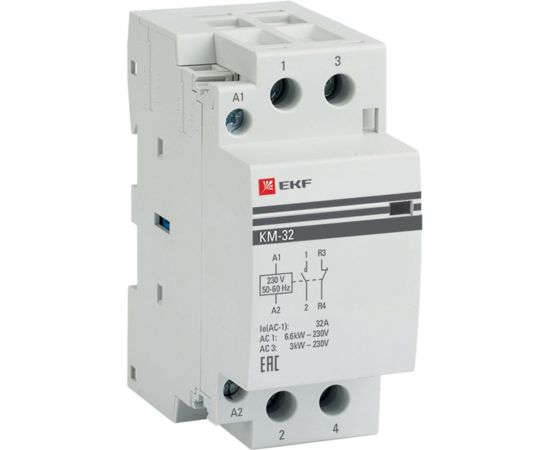 Модульный контактор EKF КМ 32А NО+NC PROxima km-2-32-11 