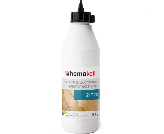 Клей для стыков паркета Homakoll 217 D3, не морозостойкий, 0.5 кг 62083 