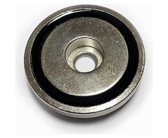 Магнитное крепление с отверстием Проф-магнит В48, сцепление 63 кг, 1 шт. PMYP-B-48 