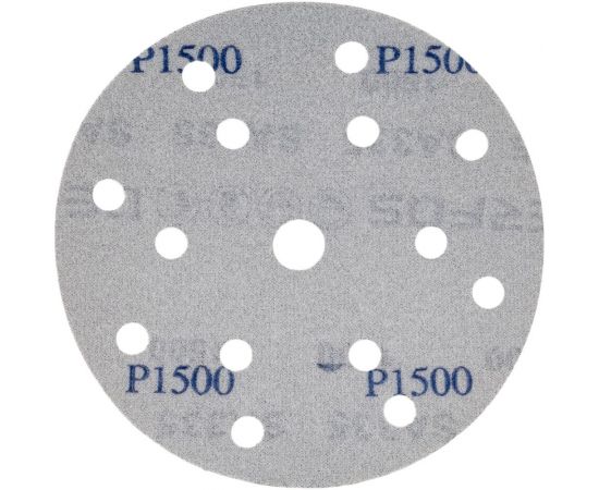 Круг шлифовальный на плёнке с липучкой PLATINUM (150 мм; 15 отверстий; Р1500) Deerfos 7930091770434 – изображение 2