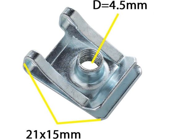 Автокрепеж металлический 10 шт Крепавто M2042 – изображение 2