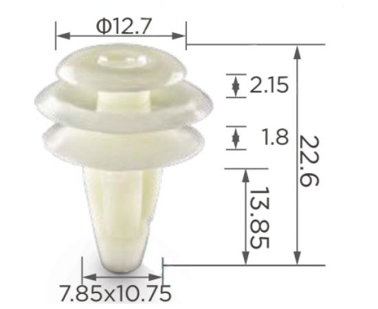 Автокрепеж для Acura/Honda 10 шт 91566SP0003 КрепАвто 0143 – изображение 2