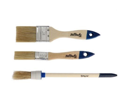 Набор кистей ТУНДРА, 3 шт. 1818259 – изображение 3