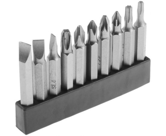 Набор бит (10 шт; PH-PZ-SL-Torx; 50 мм; CrV) ТУНДРА 2270981 – изображение 2