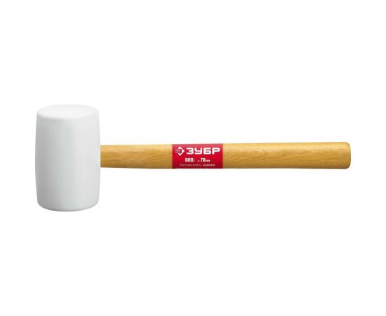 Белая резиновая киянка ЗУБР 680г 20511-680_z02 – изображение 2