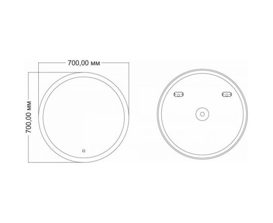 Зеркало mixline Мия D700 сенсорный выключатель, светодиодная подсветка 545273 – изображение 3