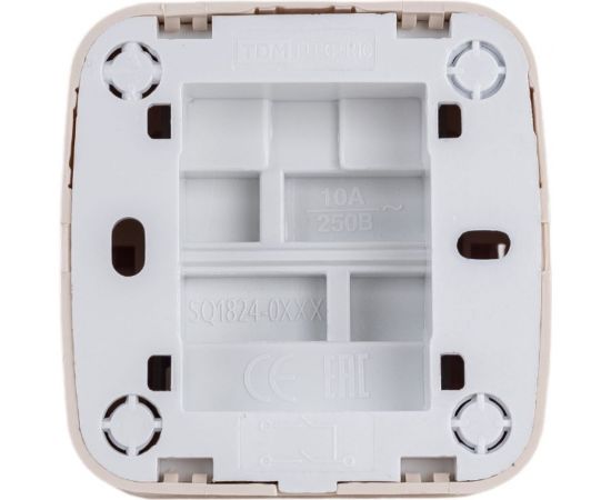 2-клавишный выключатель TDM открытой установки IP20 10А, слоновая кость Дача Народная SQ1824-0015 – изображение 5