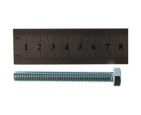 Болт ЗУБР ГОСТ 7798-70, M8 x 70 мм, 3 шт, кл. пр. 5.8, оцинкованный, 303086-08-070 – изображение 2