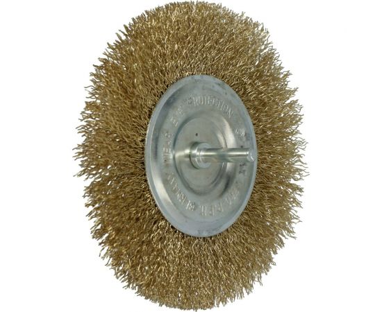 Щетка дисковая 120х35 мм, с хвостовиком, латунная FASTER TOOLS 3497 – изображение 5