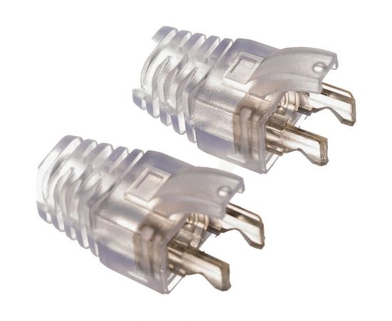 Защитный прозрачный колпачок для коннекторов RJ45 NIKOMAX 100шт NMC-RJBOOT65B-TR-100 – изображение 2