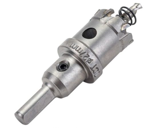 Сверло корончатое кольцевое по металлу в сборе 27x10 мм, Т15К6, сверло 6 мм, ц/х 10 мм TLX 39461 – изображение 2