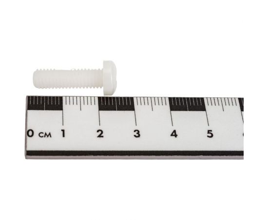 Винт с полукр. головкой и крест. шлицом DINFIX DIN 7985, полиамид (пластик), М6x20, 10 шт. 00-00003328 – изображение 2