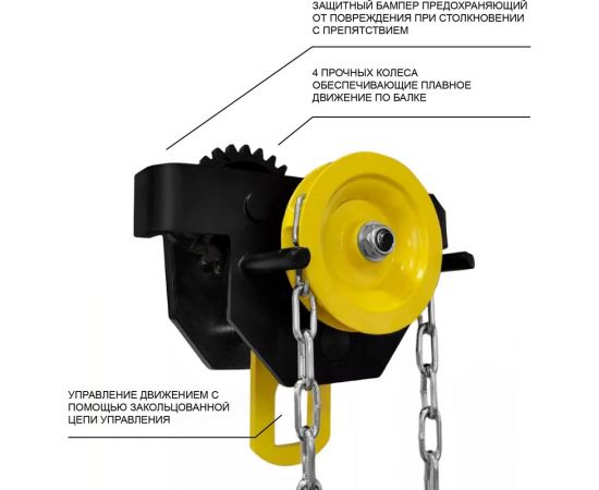 Каретка OCALIFT GCL приводная, DOPA 2 т, 6 м dr20006 – изображение 3