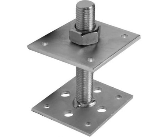 Регулировочный анкер лифт Lucky Guy 100x100x6 мм, М24, Н-150 мм, оцинк. 600 06 100100 0 – изображение 4