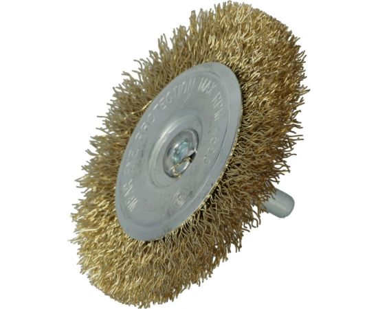 Щетка дисковая 120х35 мм, с хвостовиком, латунная FASTER TOOLS 3497 – изображение 4