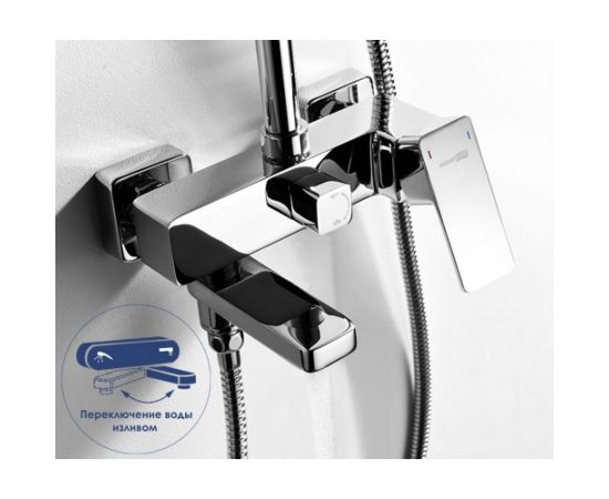 Душевой комплект со смесителем для ванны, WasserKRAFT 80/115 x 55,1 см A17701 – изображение 2