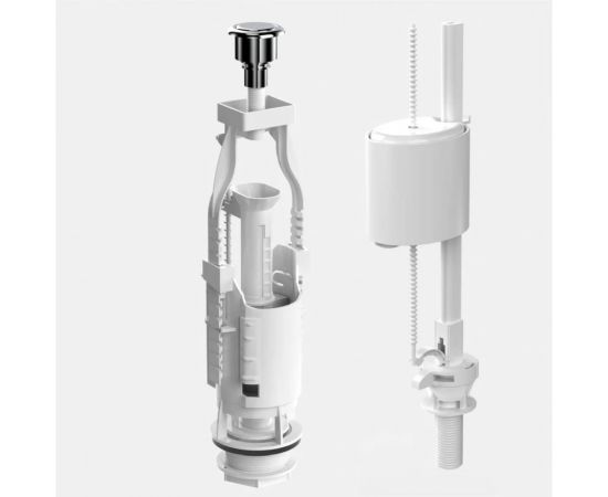 Комплект арматуры Berges Eko 11 однокнопочный, нижний клапан 030311 