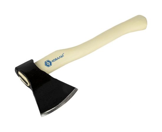 Плотницкий кованый топор КОБАЛЬТ МАСТЕР 800 г, деревянное топорище 906-647 