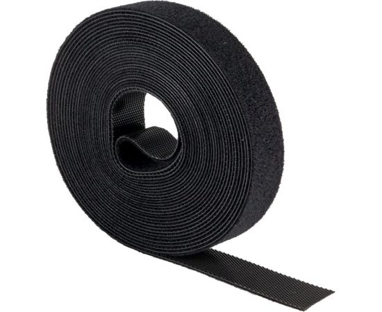 Хомут-липучка EKF 20 мм, 5 м, ролл, черный PROxima hlft-2-b 