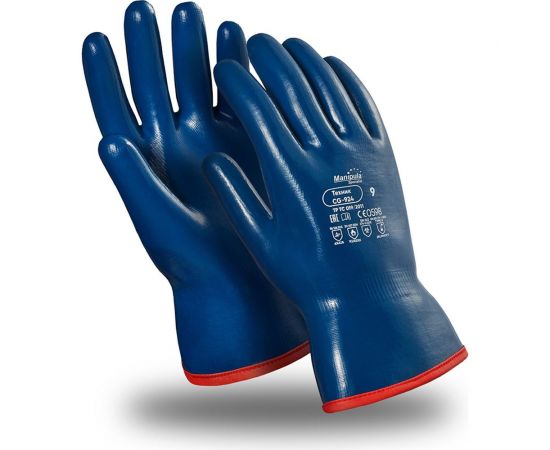 Перчатки Manipula Specialist ТЕХНИК CG-924 нитрил/нейлон, синий Пер 751/9 