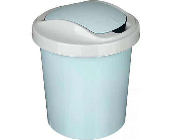 Контейнер для мусора VETTA Ориджинал 12 л, небесный, пластик 407-052 – изображение 4