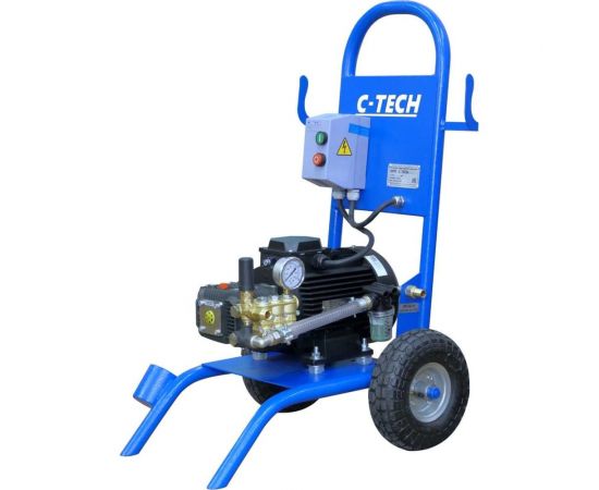 Мойка высокого давления C-TECH АВД (200 бар, 15 л/мин, 5.5 кВт) ByPass + комплект ручной мойки TR2015ET1E1BP2FM-10-SPG6 – изображение 4