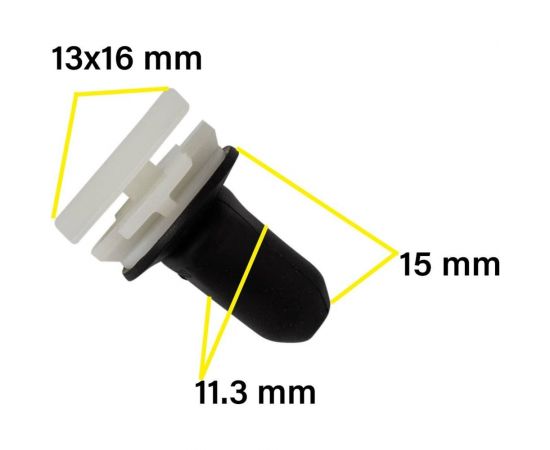 Автокрепеж для VAG 10 шт 3C9827408, 3C9827407, 3C0853585 КрепАвто 1841 – изображение 4