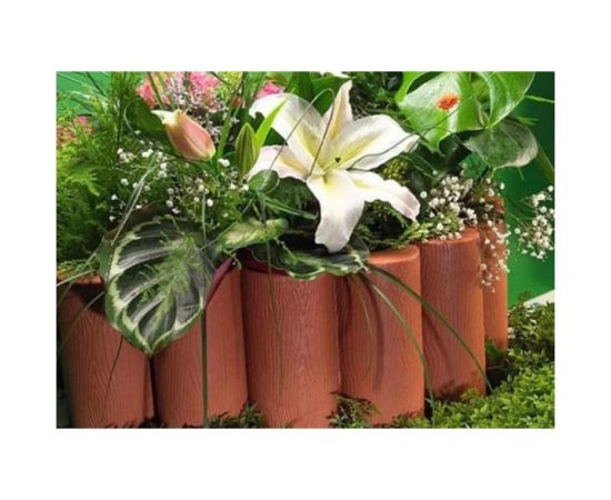 Садовое ограждение МАСТЕРСАД Садовый конструктор терракотовое, высота 21 см КНСТР21-терракот – изображение 3