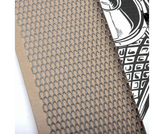 Облицовка радиатора Dreamcar 25x100 см, алюминий, ячейка 12x6 мм DC-000-0002055 – изображение 3