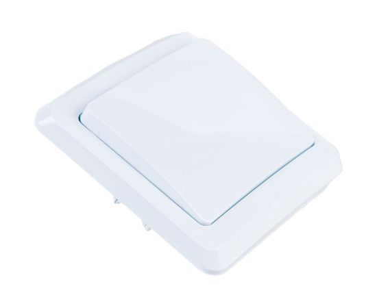 Одноклавишный выключатель IEK ВС10-1-0-ВБ, 10А, ВЕГА, белый EVV10-K01-10-DM – изображение 2