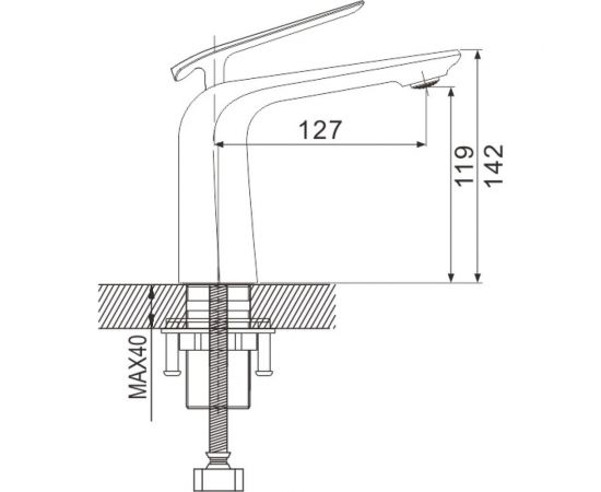 Смеситель для раковины Rose R1301H – изображение 2